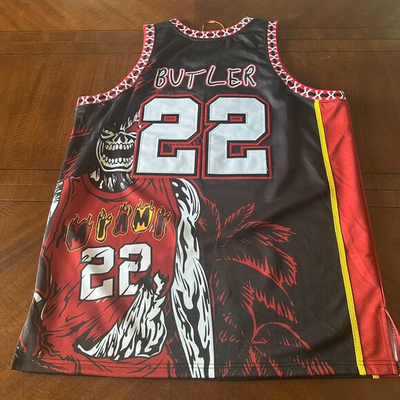 Brand X Basketball Jersey #22 Jimmy Butler Size 2XL Miami NBA Rare - Picture 2 of 3